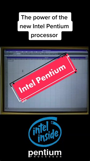 The power of the new Pentium processor 💾 #retrocomputers #intel #retropc #retrogames