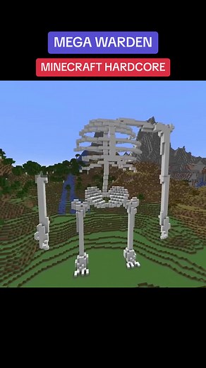 Building a Mega Warden in Minecraft Hardcore Mode