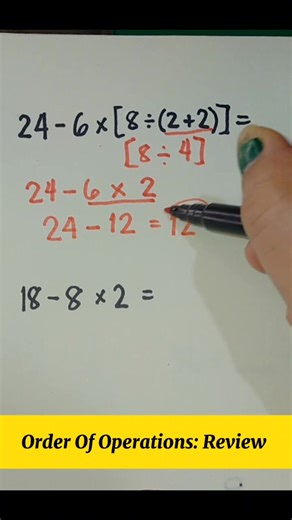 Learning order of operations ‼️ #mathskills #mathreview | Mathtuto