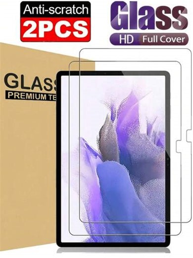 2pcs 9H Hardness Tempered Glass Screen Protector, Anti-Explosion, Anti-Scratch, Easy To Apply, Suitable For Galaxy Tab S9, S8, S7, S9FE, S10+, S10 FE, A9, A9+, S8+, S9+, S11 12.4 Inch Tablets / Suitable For Air Pro 11/13 Inch (5th/6th/7th/8th/9th/10th/11th Generation, 2025/2024 Models) / Compatible With Xiaomi / Compatible With Huawei MatePad / Honor Eye Protection Office Film | SHEIN