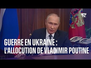 "Mobilisation partielle" des Russes en Ukraine: l'allocution de Vladimir Poutine en intégralité
