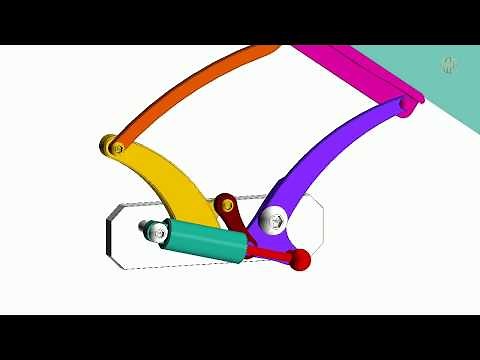 Mechanism Design: STEPHENSON 1: Car Hood Mechanism with Gas Spring