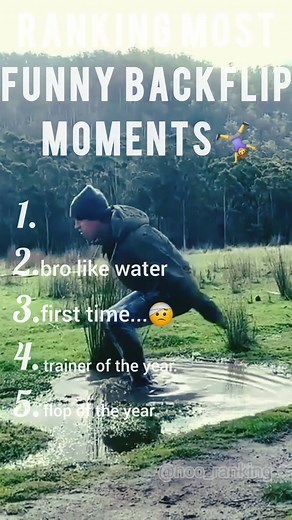 Ranking most funny backflip moments