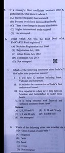 If a country's Gini coefficient increases after globalization, ... | Filo