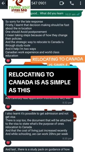Relocating To Canada is as simple as This - Only at Intel Me Academy