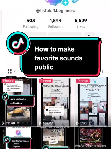 Replying to @seo_shitae How to make favorite sounds public Hamburger menu top right, settings and privacy, privacy, scroll down to favorite sounds, make public Others can see sounds you've favorited and you can use these sounds in CapCut #tiktoktipsandtricks #howtotiktok #favoritesounds