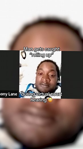 A man gets caught “rolling up” during a virtual court hearing in this moment #CourtCam, all-new Wednesdays at 9/8c on A&E #court #courtroom #virtualcourt #caughtoncamera