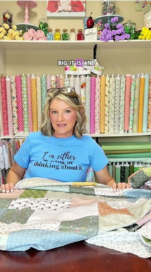 Easy quilt design anyone can make with simple techniques