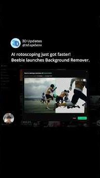 AI roto made easy! Beeble’s Background Remover speeds up clean mattes.