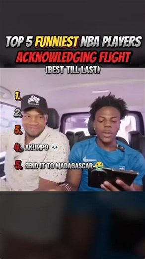 Top 5 Funniest NBA Players Acknowledging Flight 😂 #funnymoments #funny #hilariousfails