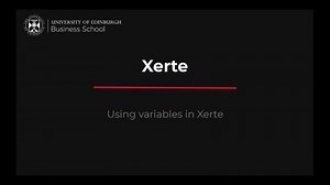Using variables in Xerte