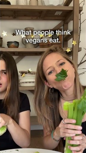 What people think vegans eat...