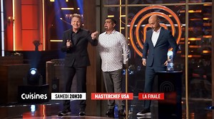 489 reactions · 14 comments | Ils ne présentent pas un plat : ils présentent ce qu’ils sont. Et en finale, une seule création peut les rapprocher ou les éloigner de la victoire.  MasterChef USA, ce samedi à 20h30 sur CUISINES. | Cuisines | Facebook