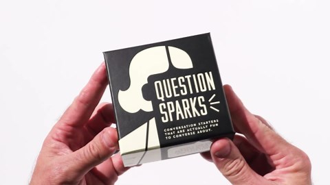 Brass Monkey - Question Sparks - Social Party Game with 200+ Unique and Entertaining Conversation Starter Cards