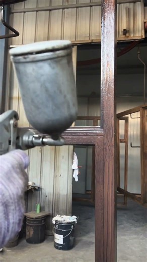 Do you understand the process of applying paint to aluminum-clad wooden products?