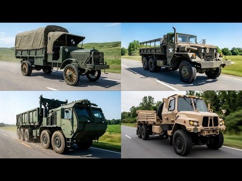 US Army truck evolution (1917–today) | liberty truck to Oshkosh HEMTT & FMTV A2
