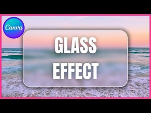 How to Create a Frosty Glass Effect in Canva - Tutorial