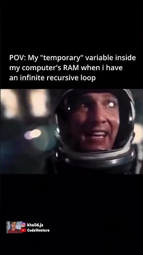 technically a stack overflow #coding #programming #javascript #python