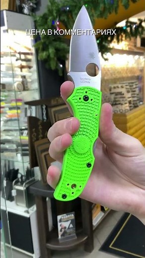 Складной нож Spyderco Native 5 Salt сталь LC200N, рукоять Green FRN