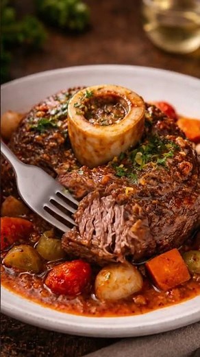 Braised Beef Osso Buco with Vegetables