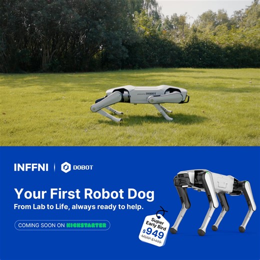 Smart, responsive, and full of personality. Rover X1 reacts through vision and voice recognition, becoming more than a robot — a fun, understanding companion for your everyday life. 💬 Be the first to meet Rover X1 — claim Super Early Bird $949 (MSRP $1499) now. | DOBOT Global