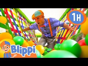Learn With Blippi at Rainbow World Playground | Blippi and Meekah Best Friend Adventures
