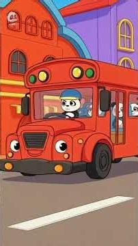 Wheels on the Bus #vehicle #cartoonforkids #babybaopanda #rhymes #forkids #toddler