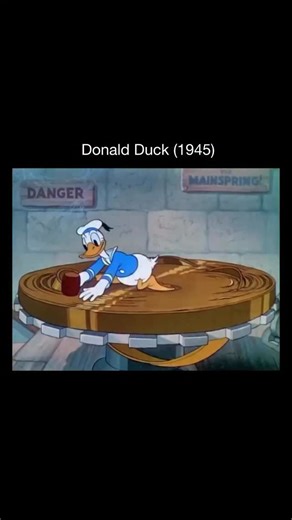 Memory Cartoons on Instagram: "This scene comes from Donald Duck (1945), right in the middle of his classic wartime-era run. Donald’s explosive temper, frantic energy, and expressive animation are on full display, turning everyday problems into loud, chaotic slapstick 🦆💥 Fun fact: During the 1940s, Donald Duck was actually more popular than Mickey Mouse in theatrical cartoons. His short fuse and relatable frustration made him a perfect fit for fast-paced comedy and wartime satire 🎬✨ Follow us