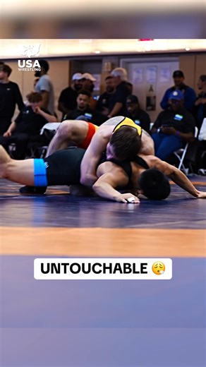 The perfect run continues — DeSanto moves on to the finals 😤⚡#BillFarrell2025 | USA Wrestling