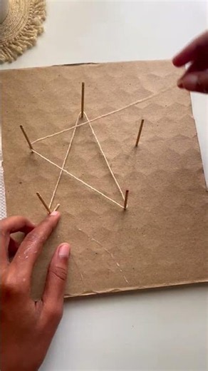DIY Twine Star Decoration with Lights