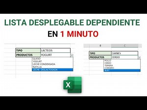 🔴 How to Make a Dependent Dropdown List with Excel in 1 Minute