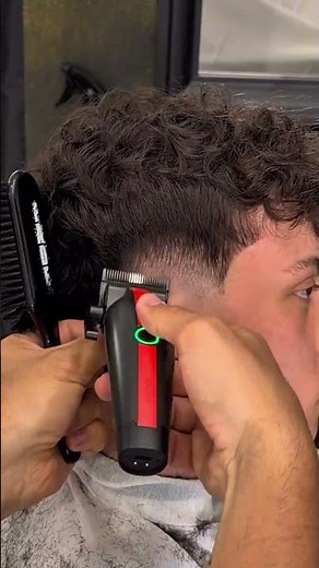 Burst Fade on Curly Black Hair | Precision Clipper Work & Lineup #fade #barber #clipper