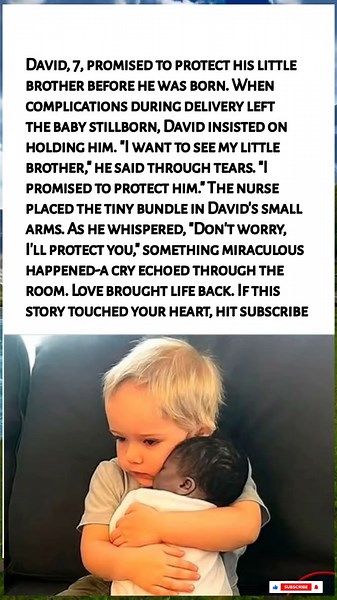 7-Year-Old Holds "Stillborn" Brother, Then the Unthinkable Happens... 😭❤️