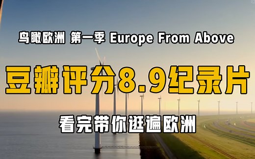 【豆瓣评分8.9】一部纪录片带你逛遍欧洲！《鸟瞰欧洲》全集中英字幕