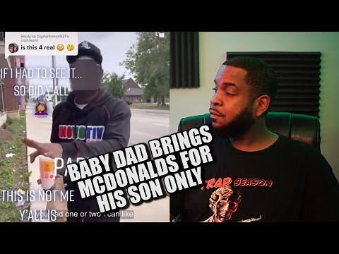 Baby Dad Brings McDonalds For His Son Only | Crank Lucas