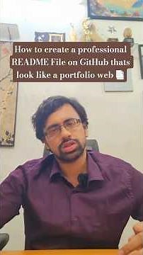 How to Create a Professional GitHub README Like a Portfolio Web #GitHub #README #Portfolio