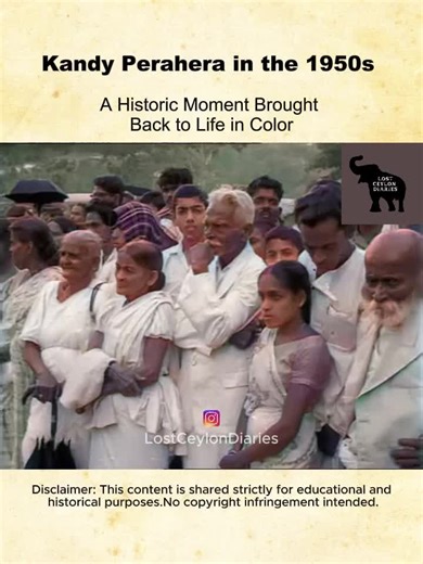 Experience the sacred grandeur of the Kandy Esala Perahera as it was in the 1950s, now carefully colorized to bring new life to this iconic cultural tradition. The pageantry, the elephants, the drummers, the dancers, all captured in vivid detail from a time when Ceylon was still on the cusp of independence. This footage serves as a powerful visual record of Sri Lanka’s living heritage, reminding us how deeply rooted these traditions are in our identity. Disclaimer: This content has been colorize