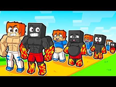 From FAT to STRONGEST Life Cycle in Minecraft !