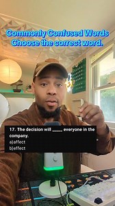 English exercises: Commonly Confused Words. Choose the correct word. #english #englishgrammar #englishquiz #learnenglish | Jeff Jeudy