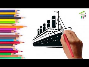 Titanic Drawing for Beginners | How to draw titanic Step by Step | Follow my drawing #drawing #art