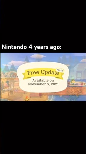 Animal Crossing has unlimited updates ig | ACNH