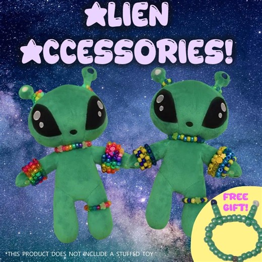 Accsessories for IKEA Alien - Kandi Bracelets and Cuffs Clothes for Swedish Kids Toy Alien - Etsy