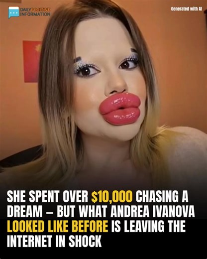 She spent over $10,000 chasing a dream — but what Andrea Ivanova looked like before is leaving the internet in shock 😳 👇 See her unbelievable transformation and what she looked like before in the comment: ⤵️ | MKK23