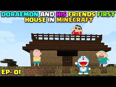 Doraemon and friends new house in minecraft I shinchan minecraft I doraemon minecraft I granny