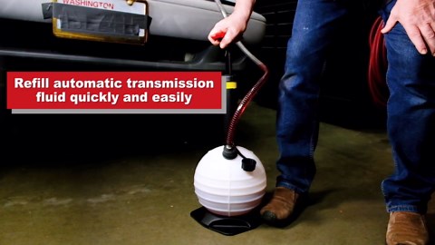 ARES 12026 - Transmission Fluid Transfer Pump - ATF Refill Kit - 6L Manual Pump for Automatic Transmission Fluid - Includes 20-Piece Adapter Set - Works with Most Common Automatic Transmission Systems