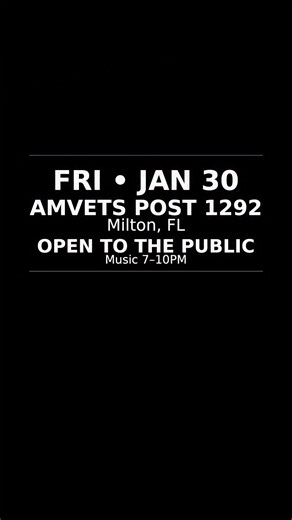 TONIGHT IN MILTON The Real Josh Davis — live outlaw country (solo acoustic) 🕖 7–10PM • AMVETS Post 1292 ✅ Open to the public • ✅ No cover Come early, grab a seat, and let’s make it a Friday night worth remembering. | Josh Davis