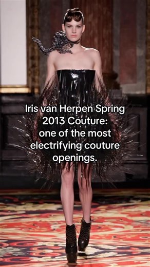 Various Archives | Iris van Herpen’s Spring 2013 Couture collection, titled Voltage, turned the runway into a live experiment: the show opened with a... | Instagram