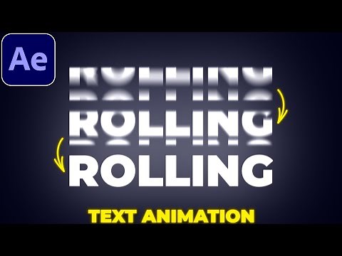 Scrolling Text Animation in After Effects | Rolling Text Animation