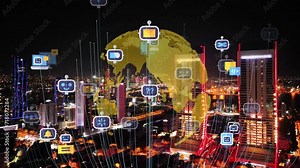 chatbot artificial intelligence. textual model of communication. writing texts, scripts, applications, programming languages. State-of-the-art technology. High quality 4k footage