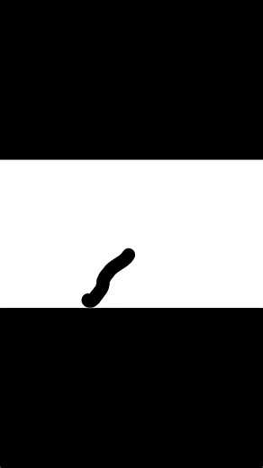 Day 1: Learning animation (my first try) #shorts #animation #learning #2danimation #worm #day1